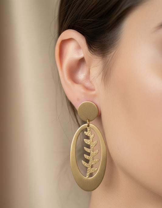 Emily Handmade Brass Earrings