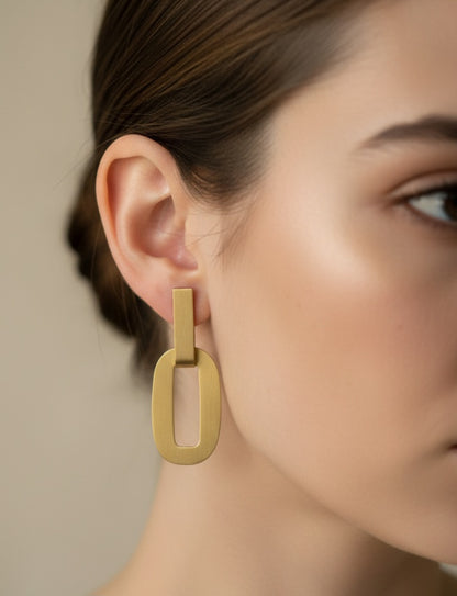 Zudio Handmade Brass Earrings