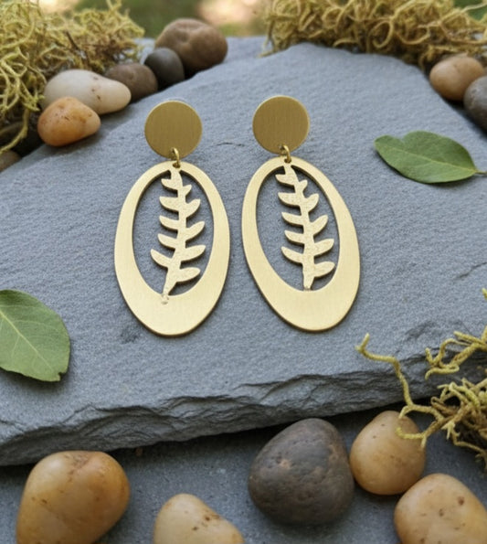 Emily Handmade Brass Earrings