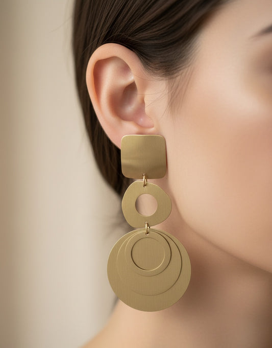 Sara Handmade Brass Earrings