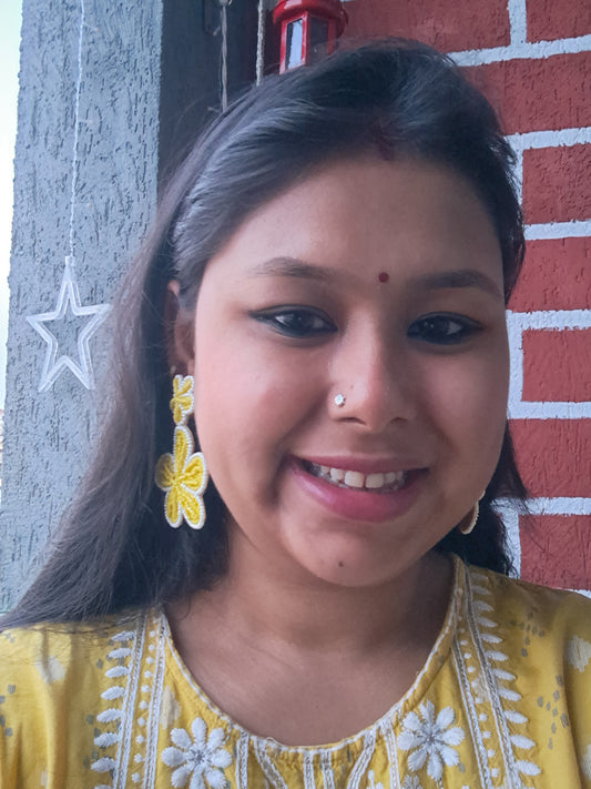 Sunshine Handmade Beaded Earrings