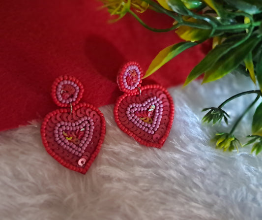 One Love Handmade Beaded Earrings