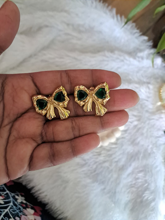 Pretty Bow Antitarnish Earrings