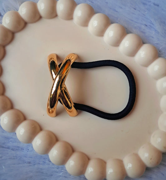 Crisscross Antitarnish Hair Ties