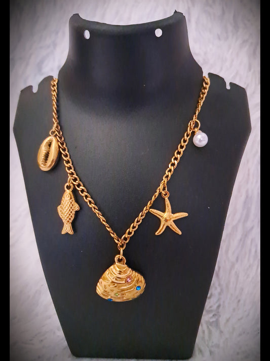 Middle Of Shell Antitarnish Charm Necklace