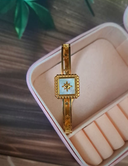 Mop Star Statement Anti-Tarnish Cuff Bracelet