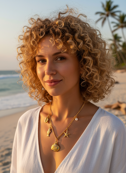 Middle Of Shell Antitarnish Charm Necklace