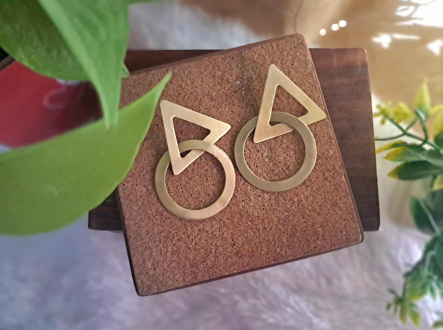 Celine Handmade Brass Earrings