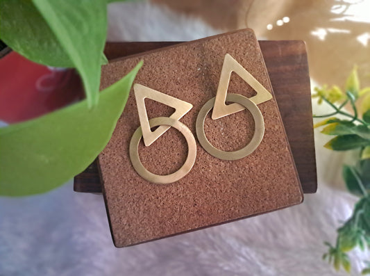 Celine Handmade Brass Earrings