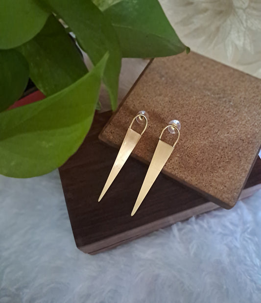 Amour Handmade Brass Earrings